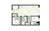Modern floor plan showcasing 2 bedrooms, spacious open-plan living area, and sleek kitchen design.