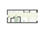 Contemporary studio apartment floor plan featuring a cozy bedroom, efficient kitchen setup, and compact bathroom for modern living.