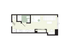 Chic studio apartment floor plan featuring a cozy sleeping area, well-equipped kitchen, modern bathroom, and versatile living space.