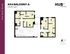 Hub State Street floor plan, 1429 sqft, featuring spacious 4 bedrooms with attached baths, a large balcony, and an open-concept living area.