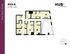 Hub State Street 4X4 A floor plan showcasing 1294 sqft with four bedrooms, open living area, and modern kitchen layout.