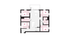 Modern floor plan showcasing 3 spacious bedrooms, two luxurious bathrooms, and an open-concept living and dining area with a stylish kitchen.