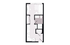 Smartly designed floor plan featuring a cozy sleeping area, modern kitchen with appliances, and a conveniently placed bathroom.