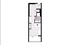 Modern studio apartment floor plan showcasing an open layout with a well-equipped kitchen, cozy living area, and efficient bathroom design.