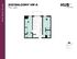 Modern 2D floor plan titled '2X2 Balcony VIP A' showcasing 751 sqft with two bedrooms, a spacious living area, and a balcony at Hub State Street.