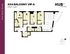 Modern floor plan of Hub State Street's 4x4 Balcony VIP A, featuring 4 bedrooms, spacious common areas, and a large balcony, totaling 1421 sq ft.