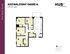 Spacious 4-bedroom apartment floor plan, 'Balcony Oasis A', featuring an open living area with a modern kitchen, totaling 1014 sqft at Hub State Street.
