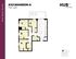 Modern 4X2 Mansion A floor plan featuring four spacious bedrooms, open-concept living and dining area, and a sleek kitchen layout, spanning 742 sqft at Hub State Street.
