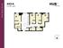 Modern 1128 sqft floor plan at Hub State Street featuring 4 bedrooms, open living area, and convenient kitchen layout.