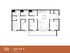 Sleek floor plan design for 4x3 VIP A featuring four bedrooms, three bathrooms, an open living area, and modern kitchen layout spanning 1193 sq. ft.