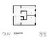 Modern 2x1 Murphy VIP A floor plan with two stylish bedrooms and an open living space, 571 sq ft.