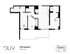 Modern 3x3 Terrace A floor plan with 1125 sq ft, showcasing three bedrooms each with private bathrooms, spacious open living area, and sleek kitchen design, ideal for comfortable living.