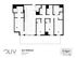 Modern 4x4 Terrace floor plan featuring 4 bedrooms and a spacious layout at 1452 sq ft, ideal for comfortable living in Oliv Tucson, Unit 310.