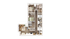 Elegant 3D floor plan showcasing 4 bedrooms, two bathrooms, and an inviting open-concept kitchen and living room area, perfect for modern living.