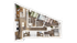 Modern 3D floor plan highlighting 3 cozy bedrooms, a chic open-concept living space with a corner sofa, and a sleek kitchen with a central island.