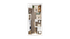 Modern studio apartment floor plan with open-concept design, featuring a cozy living area, sleek kitchen, comfortable bedroom, and a compact bathroom.