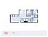 Oliv Tampa floor plan of a 3-bedroom, 2-bathroom apartment, featuring an optimized 977 sq. ft. layout with a modern kitchen and open living area.