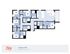 Spacious 5-bedroom apartment floor plan, featuring a large open living area with balcony, modern kitchen with island, and multiple bathrooms. Ideal for luxury living in Tampa.