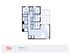 Spacious 4x2 Mansion A floor plan with four bedrooms, open living area, and luxurious hot tub, 1049 sq ft, ideal for comfortable living in Tampa.