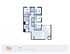 Modern floor plan for Oliv Tampa's 4x2 A model, featuring four bedrooms, two bathrooms, and a spacious open-concept living area, covering 1031 sq.ft.