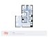 Modern 3-bedroom floor plan at Oliv Tampa featuring individual bathrooms and an open-concept living space, spanning 1020 sq ft.