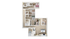 Contemporary floor plan with 3 cozy bedrooms, open-concept living area, stylish kitchen, and modern bathrooms.