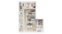 Modern floor plan showcasing 3 bedrooms, stylish living area, and inviting kitchen, designed for comfort and elegance.