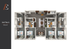 Modern 3D floor plan for Flat A featuring four spacious bedrooms, an open-concept kitchen with dining area, and elegant living space, totaling 1536 sq ft.
