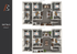 Modern 6x6 Flat A floor plan showcasing a spacious 2446 sq. ft. layout with six bedrooms, elegant dining areas, and open-concept living spaces across two levels.
