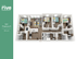 Luxurious 1218 sq ft floor plan showcasing 4 bedrooms, each with private en-suite bathrooms, spacious living area, modern kitchen, and in-unit laundry at The Rive Bloomington.