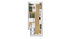 Modern 3D floor plan showcasing a cozy one-bedroom apartment with an open living area, sleek kitchen, and stylish bathroom.