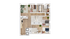 Modern spacious floor plan featuring three bedrooms, stylish open-concept kitchen with island seating, cozy living room with chic decor, and two elegant bathrooms.
