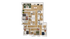 Spacious 3D floor plan featuring 4 bedrooms, open-concept living and dining area, and modern kitchen design.