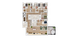 Elegant 3D apartment layout featuring four bedrooms, open dining and living space, modern kitchen, and private balcony with luxurious design.