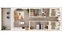 Modern 2D floor plan with two cozy bedrooms, spacious living room, elegant dining area, stylish kitchen, and private balcony.