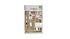 Modern 2D floor plan showcasing a cozy one-bedroom apartment, featuring an open-concept living area, stylish kitchen, and a private balcony.