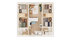 Modern 3-bedroom apartment floor plan with open-concept living and dining area, stylish kitchen, and two bathrooms, perfect for comfortable urban living.