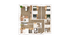 Contemporary 3-bedroom apartment floor plan featuring an open-concept living area, modern kitchen, and two elegant bathrooms.