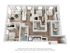 Modern 3D floor plan showcasing a sleek 3-bedroom apartment with an open living and dining area, stylish kitchen, and two contemporary bathrooms.