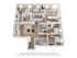 Elegant 3D floor plan showcasing 3 bedrooms, modern open-concept living space, and stylish kitchen with dining area.