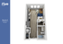 Elegant Studio A floor plan with 455 sq ft, featuring an open living area, sleek kitchen, and modern bathroom.