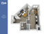 Modern 3D floor plan of a cozy 1-bedroom, 1-bath apartment with open-concept living and kitchen area, located at The Rive, Atlanta, spanning 516 sq ft.