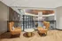 Seating area with designer lighting and business center