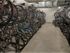 Interior bike storage room with bikes on both sides