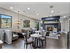 Clubroom with cafe and fireplace