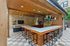 Pool Terrace with Fireplace, Kitchen & TV