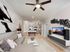 Refined wood flooring in living areas