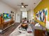 Airy 10- to 12-foot ceilings