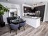 AMLI Joya, interior, dining room, kitchen, dark cabinets, stainless steel appliances