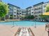 Resort style swimming pool with lounge seating